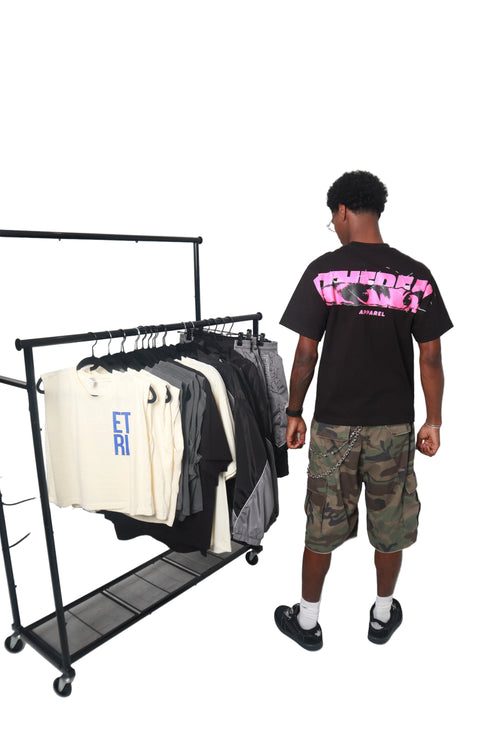 Ethereal Black Tee (Men’s Pink)